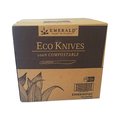 Emerald Plant to Plastic Compostable Cutlery, Knife, White, PK1000, 1000PK PME01141